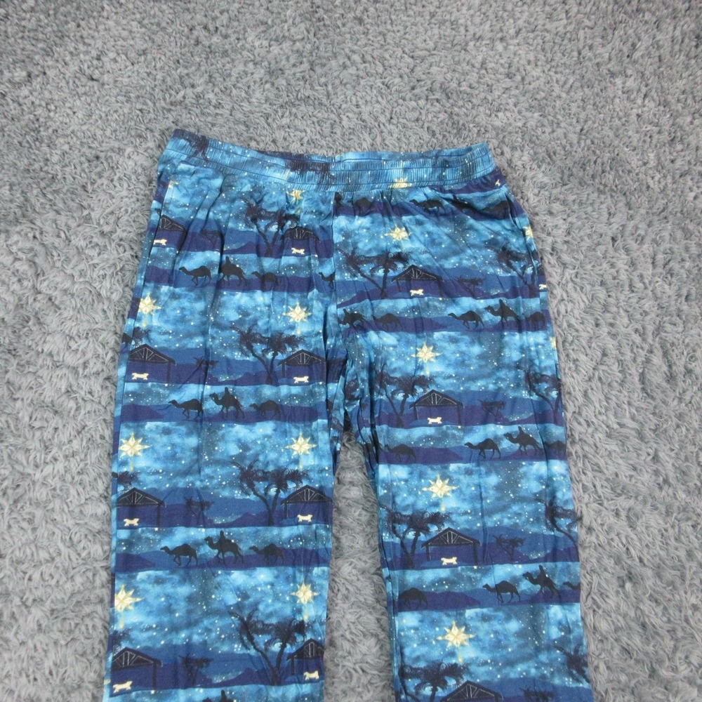 Tiny Roots Pajama Set Womens Small Blue Nativity Christmas TENCEL Modal NWT - Picture 10 of 16